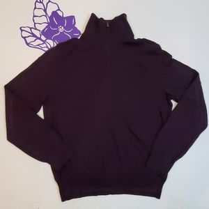 Banana Republic silk blend quarter zip sweater 336